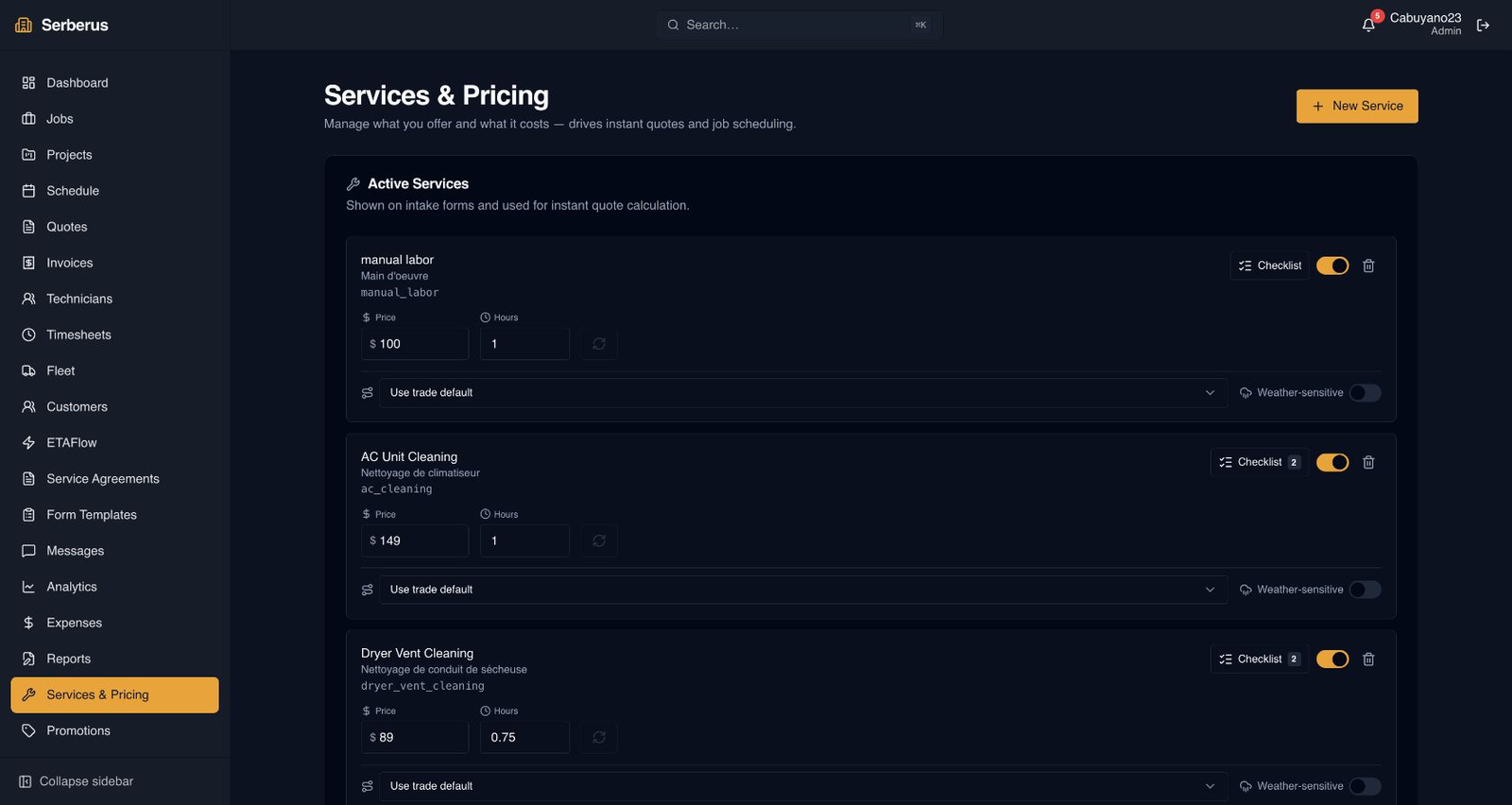 Customer Experience in Opti-Terrain